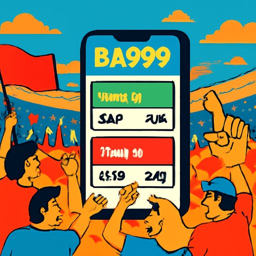 BA999 ম্যাচের ওডস দেখানো ফোন স্ক্রিন